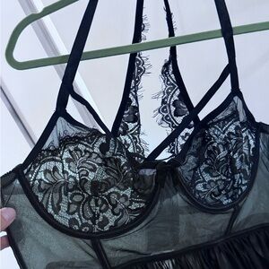 Torrid Lace Mesh Underwire Babydoll Sexy Chemise